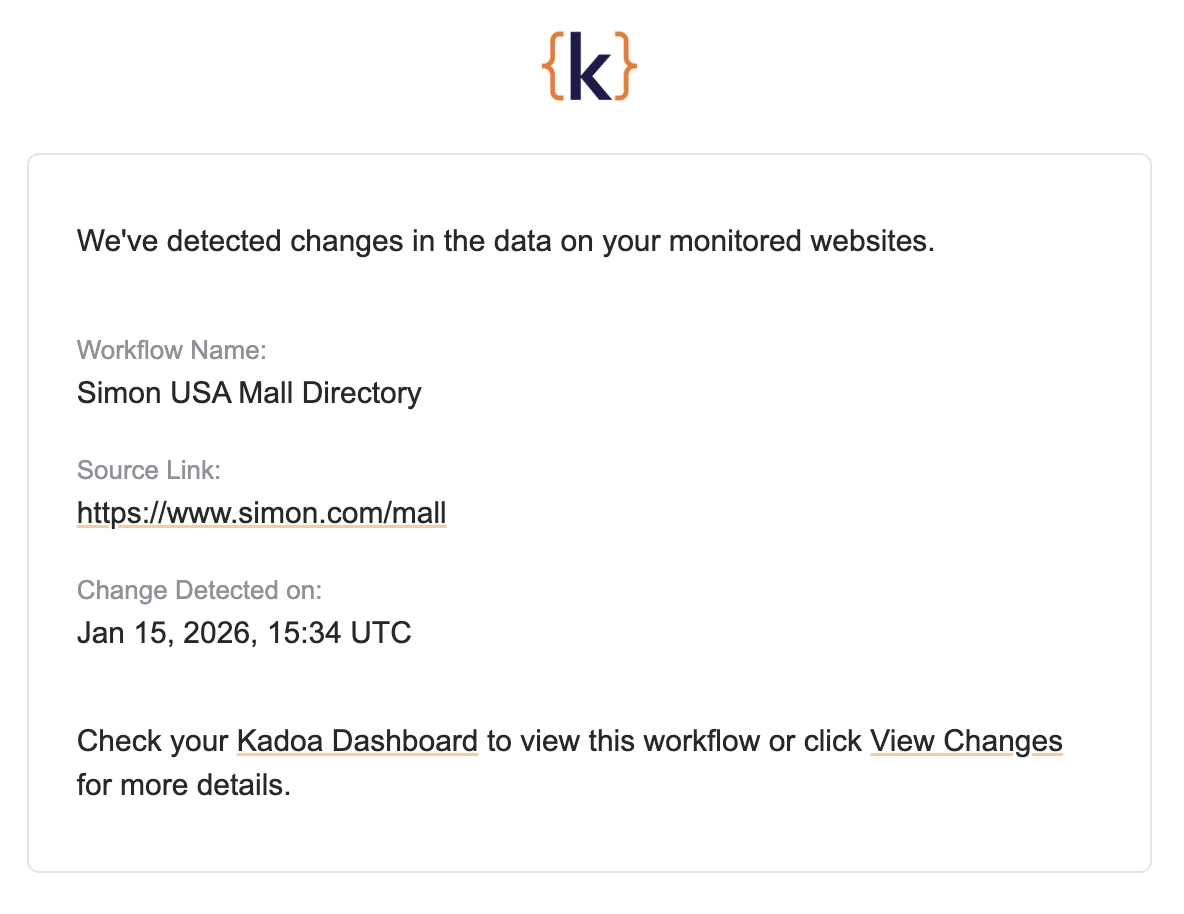 Kadoa real-time tenant monitoring alerts